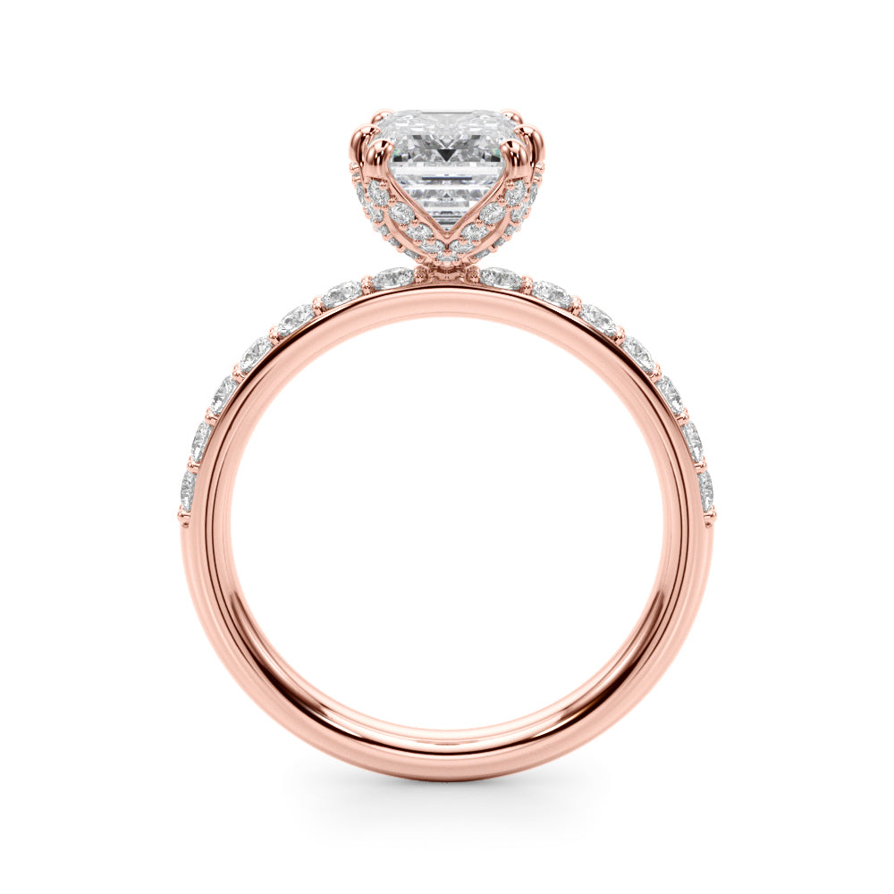 Emerald Diamond Engagement Ring · 0.68 ct tw