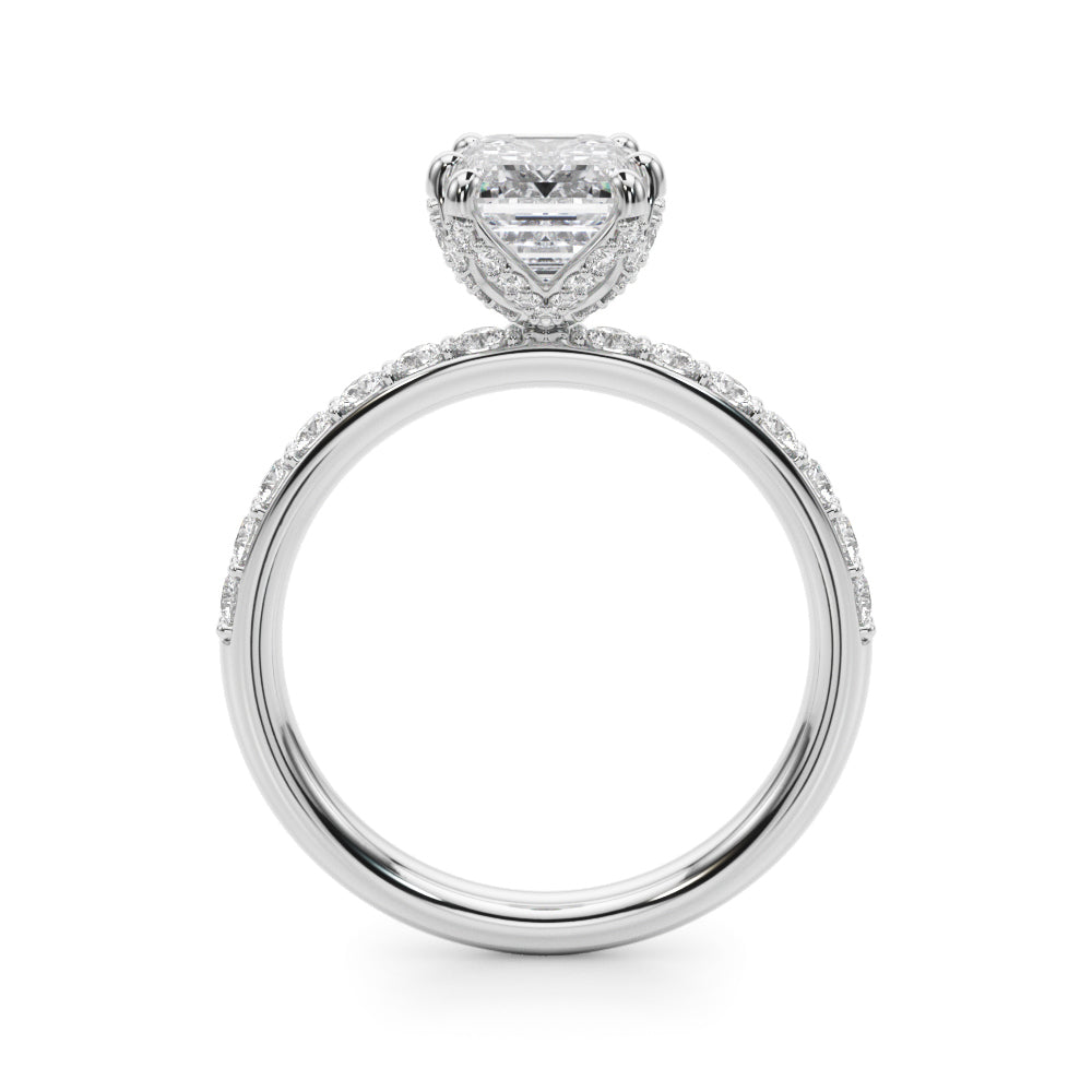 Emerald Diamond Engagement Ring · 0.63 ct tw