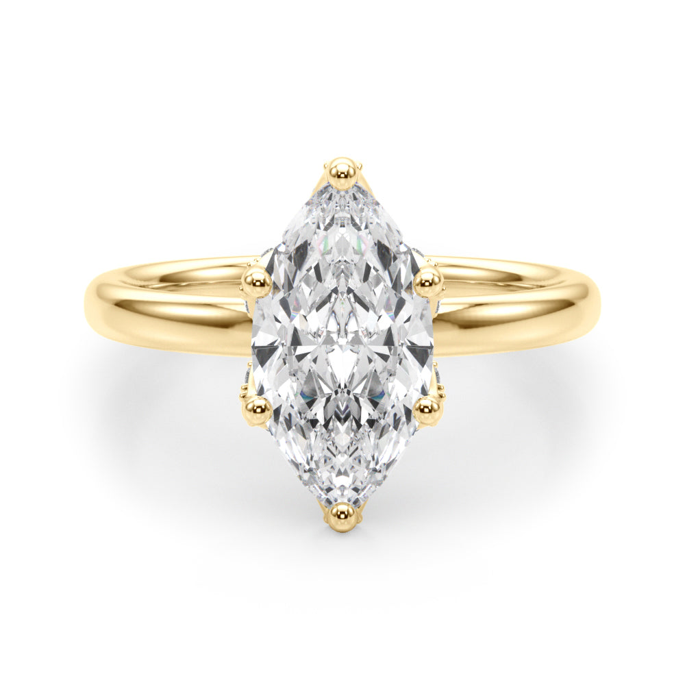 Marquise Diamond Engagement Ring · 0.17 ct tw