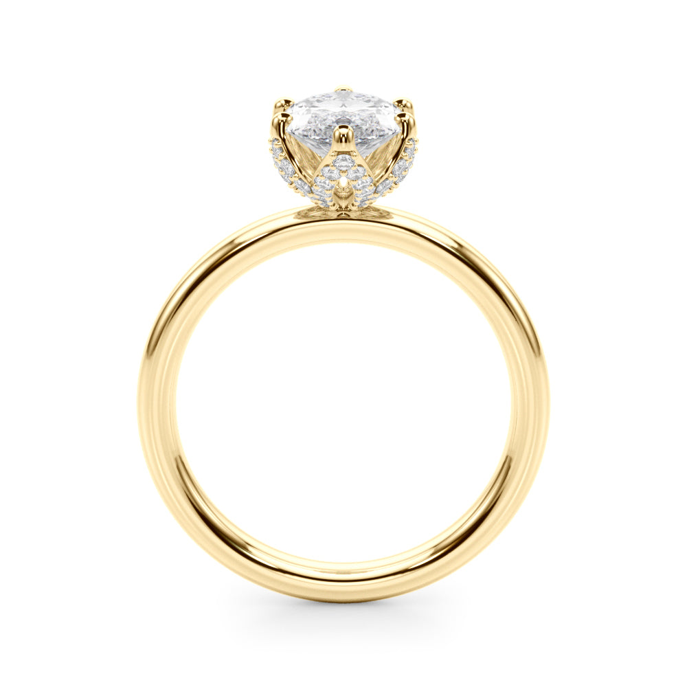 Marquise Diamond Engagement Ring · 0.17 ct tw