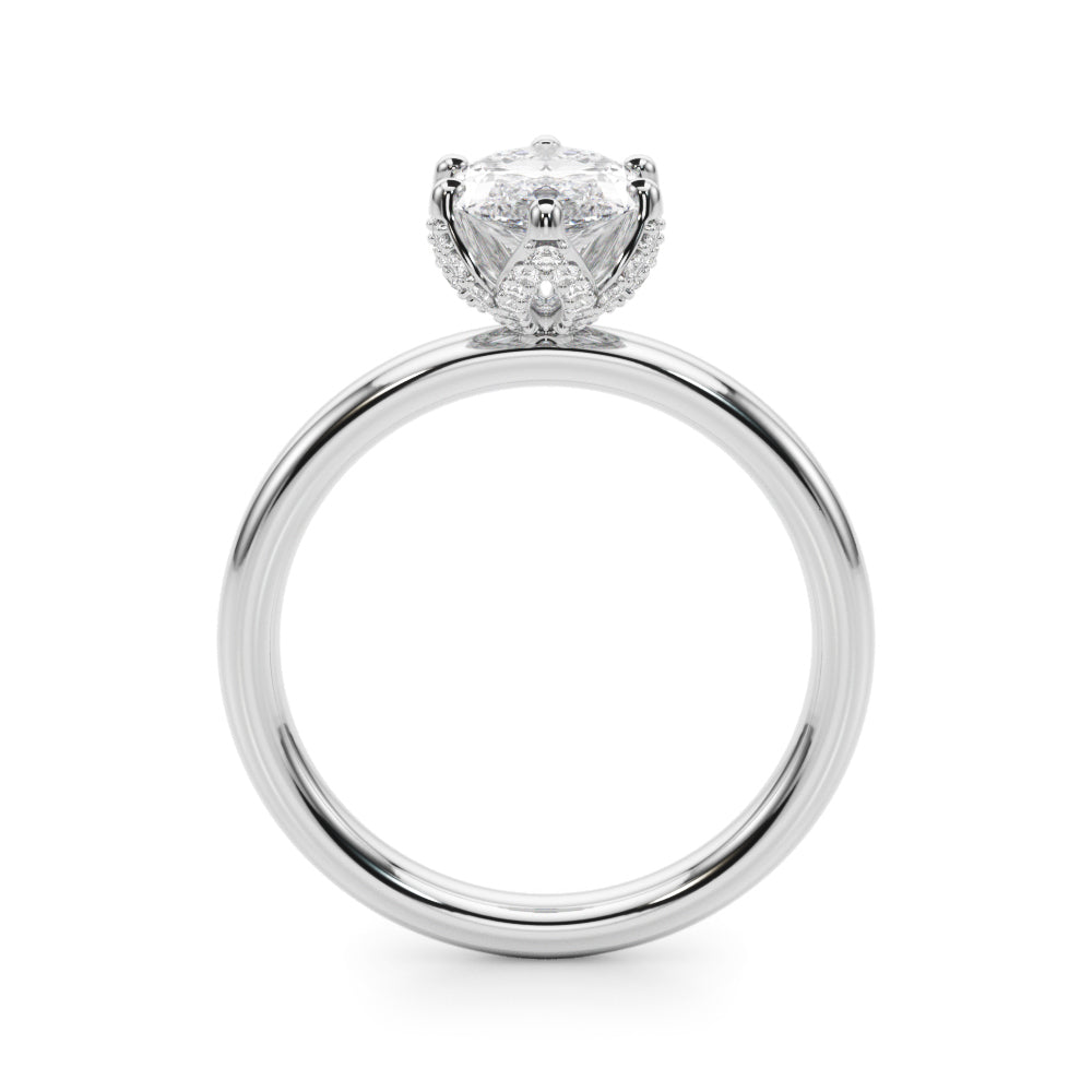 Marquise Diamond Engagement Ring · 0.19 ct tw