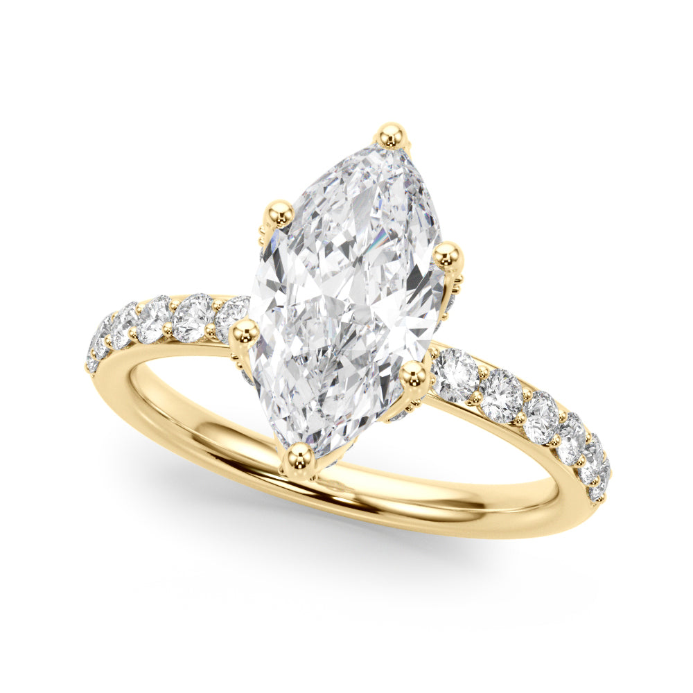 Marquise Diamond Engagement Ring · 0.68 ct tw