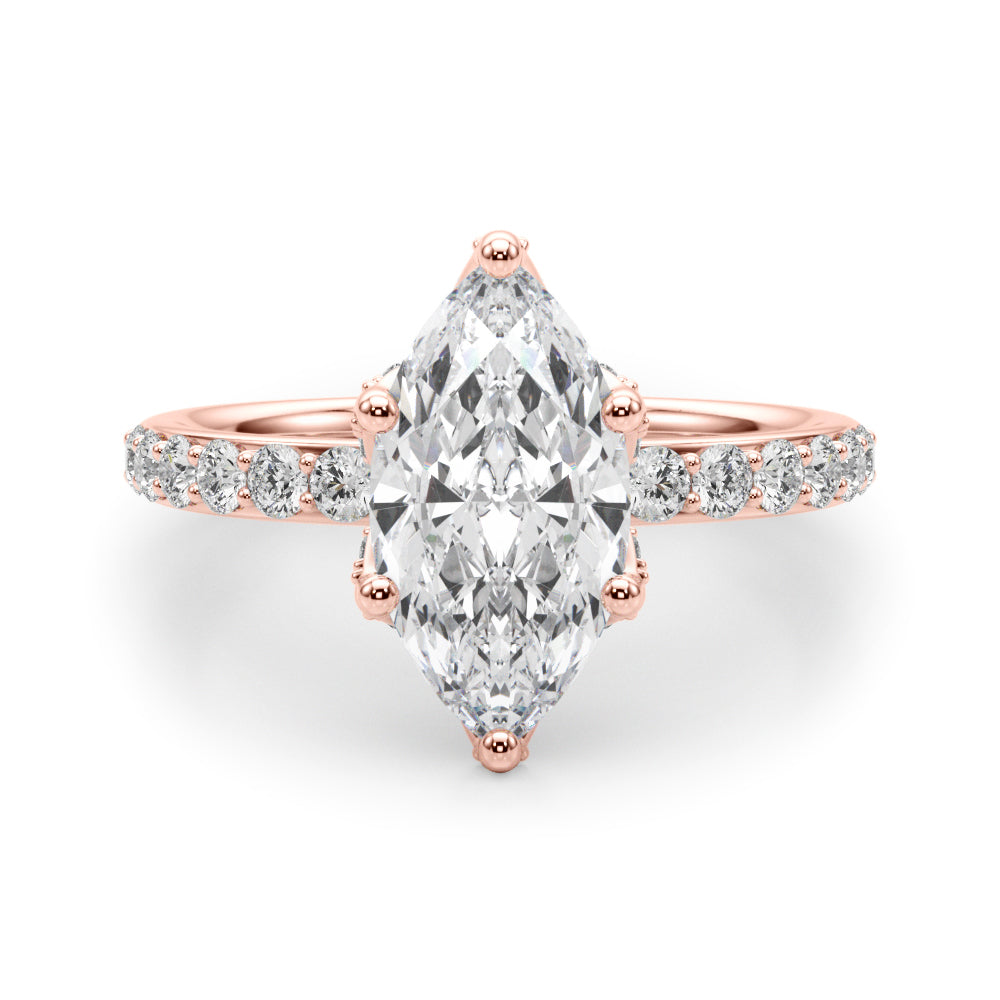 Marquise Diamond Engagement Ring · 0.68 ct tw
