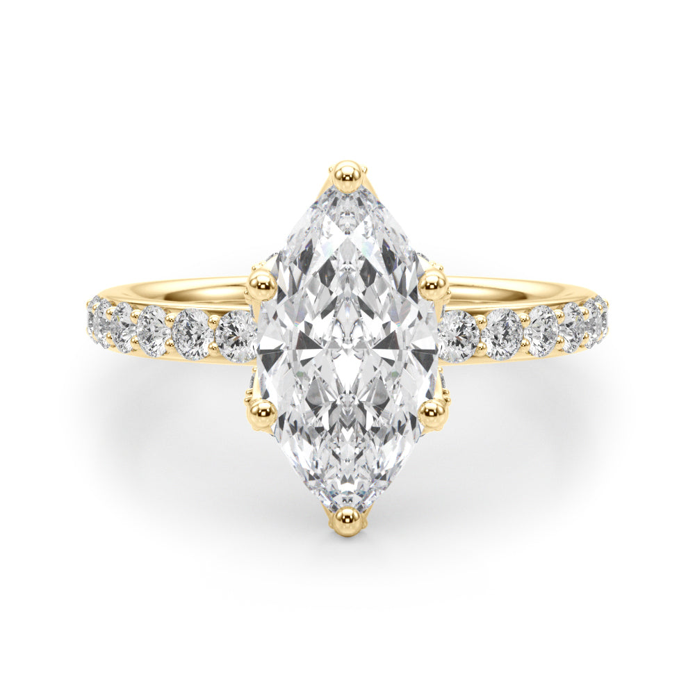 Marquise Diamond Engagement Ring · 0.59 ct tw