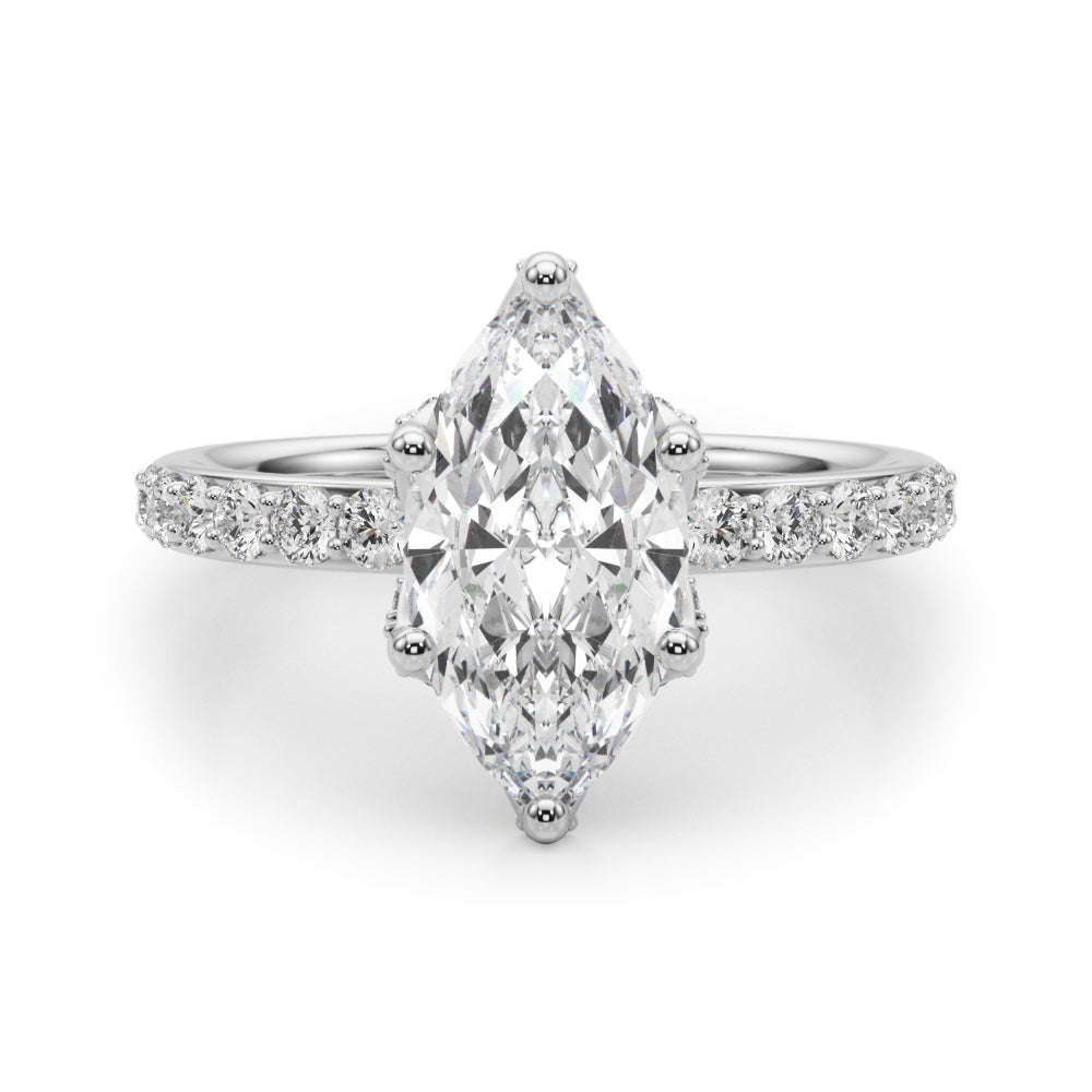 Marquise Diamond Engagement Ring · 0.59 ct tw