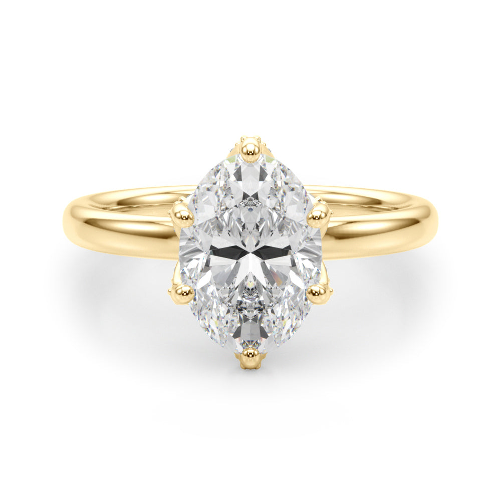Oval Diamond Engagement Ring · 0.22 ct tw