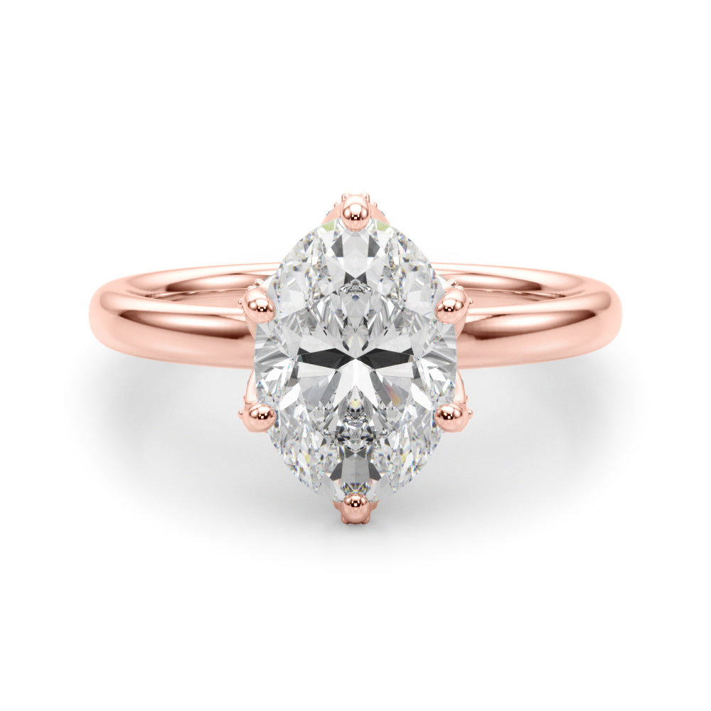 Oval Diamond Engagement Ring · 0.22 ct tw