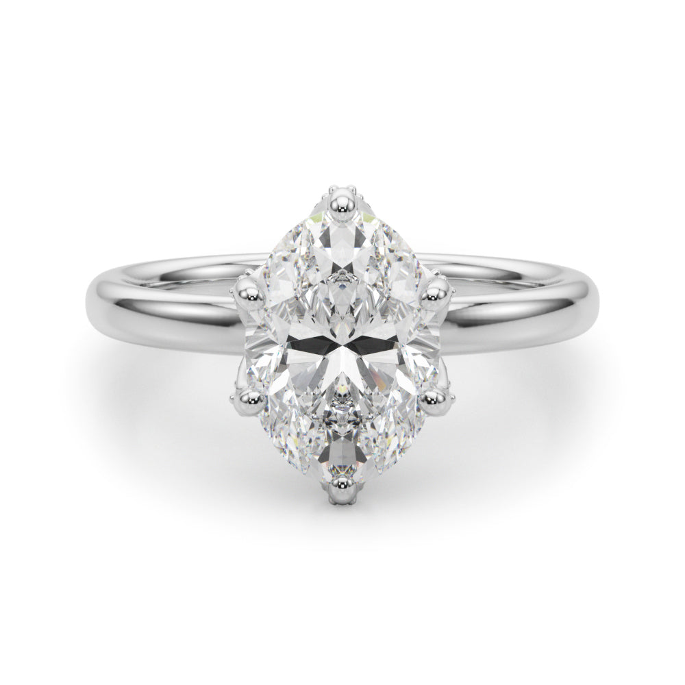 Oval Diamond Engagement Ring · 0.22 ct tw