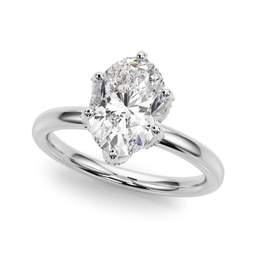 Oval Diamond Engagement Ring · 0.22 ct tw