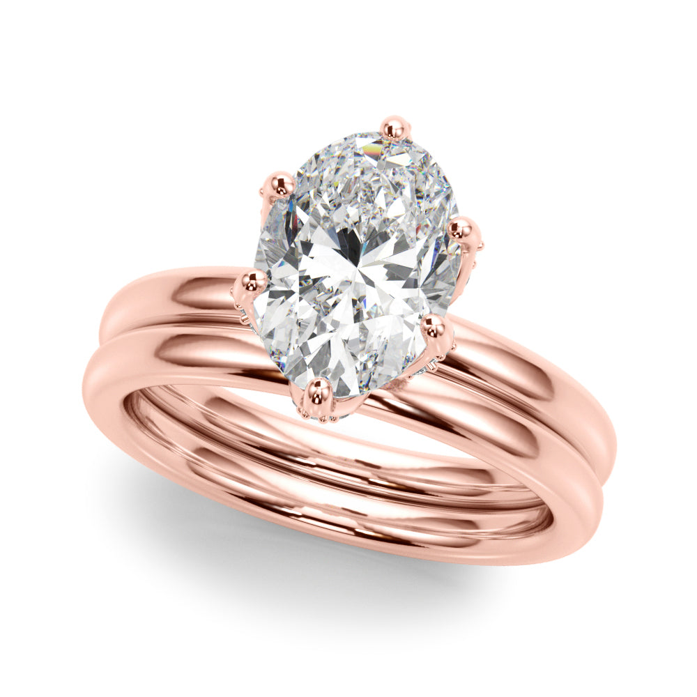 Oval Diamond Engagement Ring · 0.38 ct tw