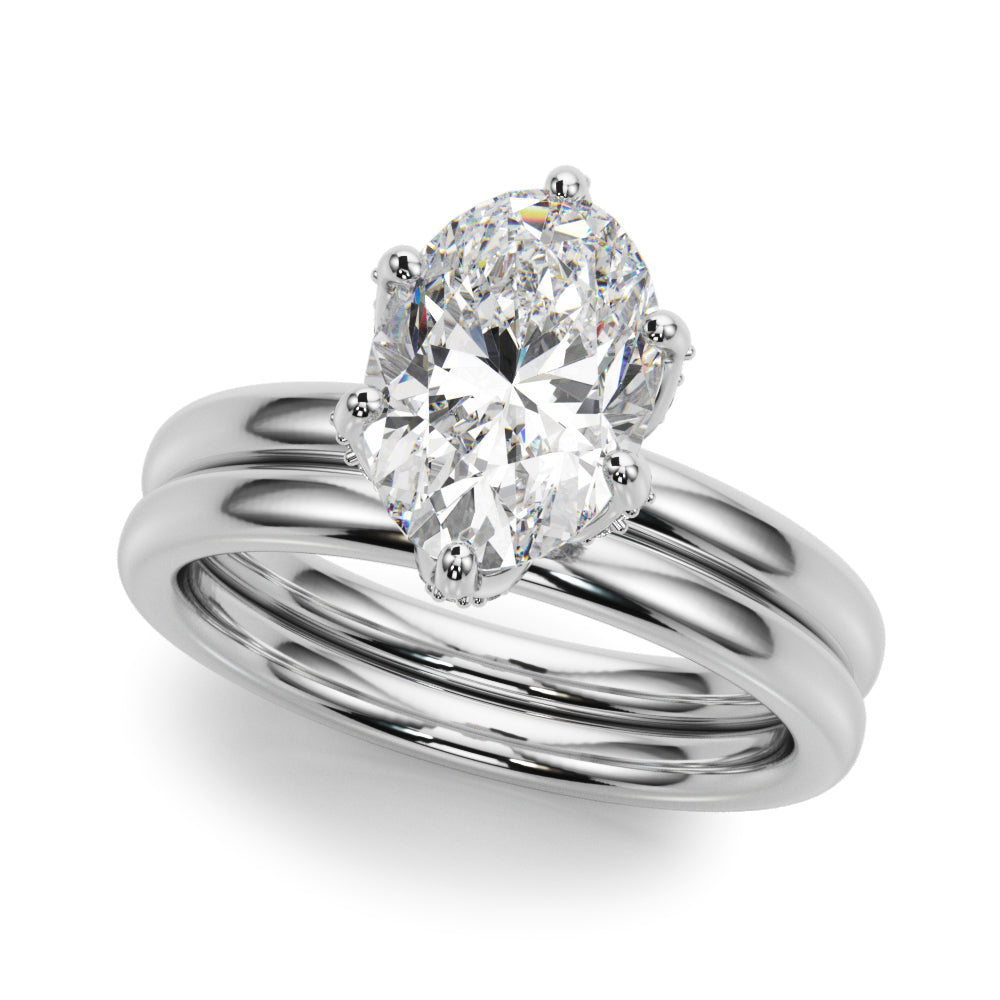 Oval Diamond Engagement Ring · 0.22 ct tw