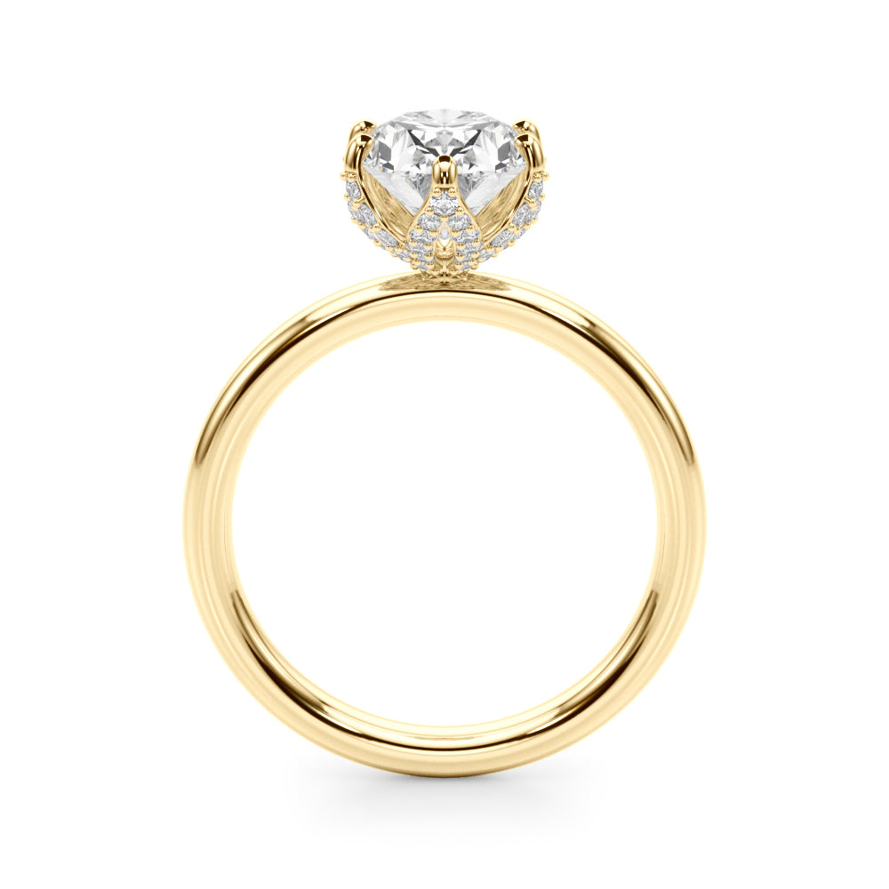 Oval Diamond Engagement Ring · 0.22 ct tw