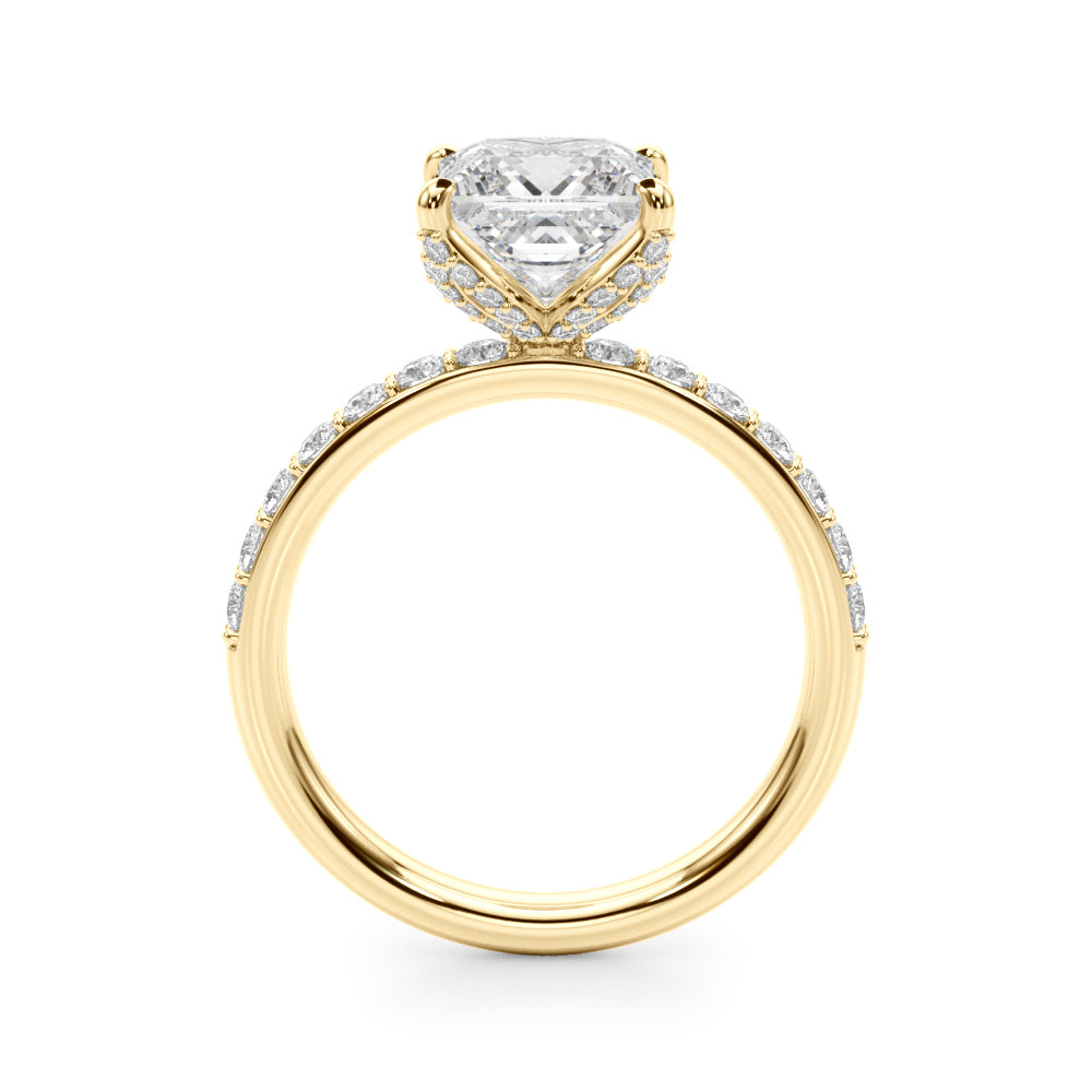 Square Diamond Engagement Ring · 3.12 ct tw