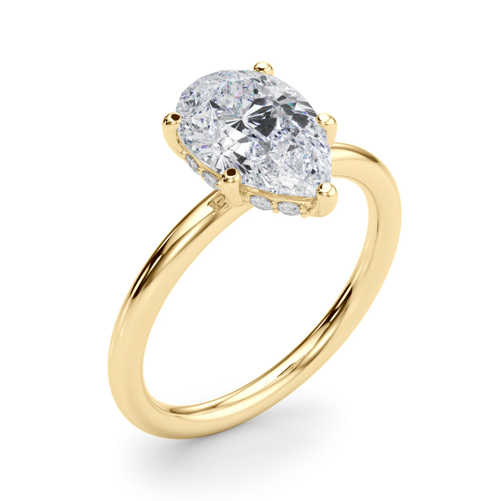 Pear Diamond Engagement Ring · 0.09 ct tw