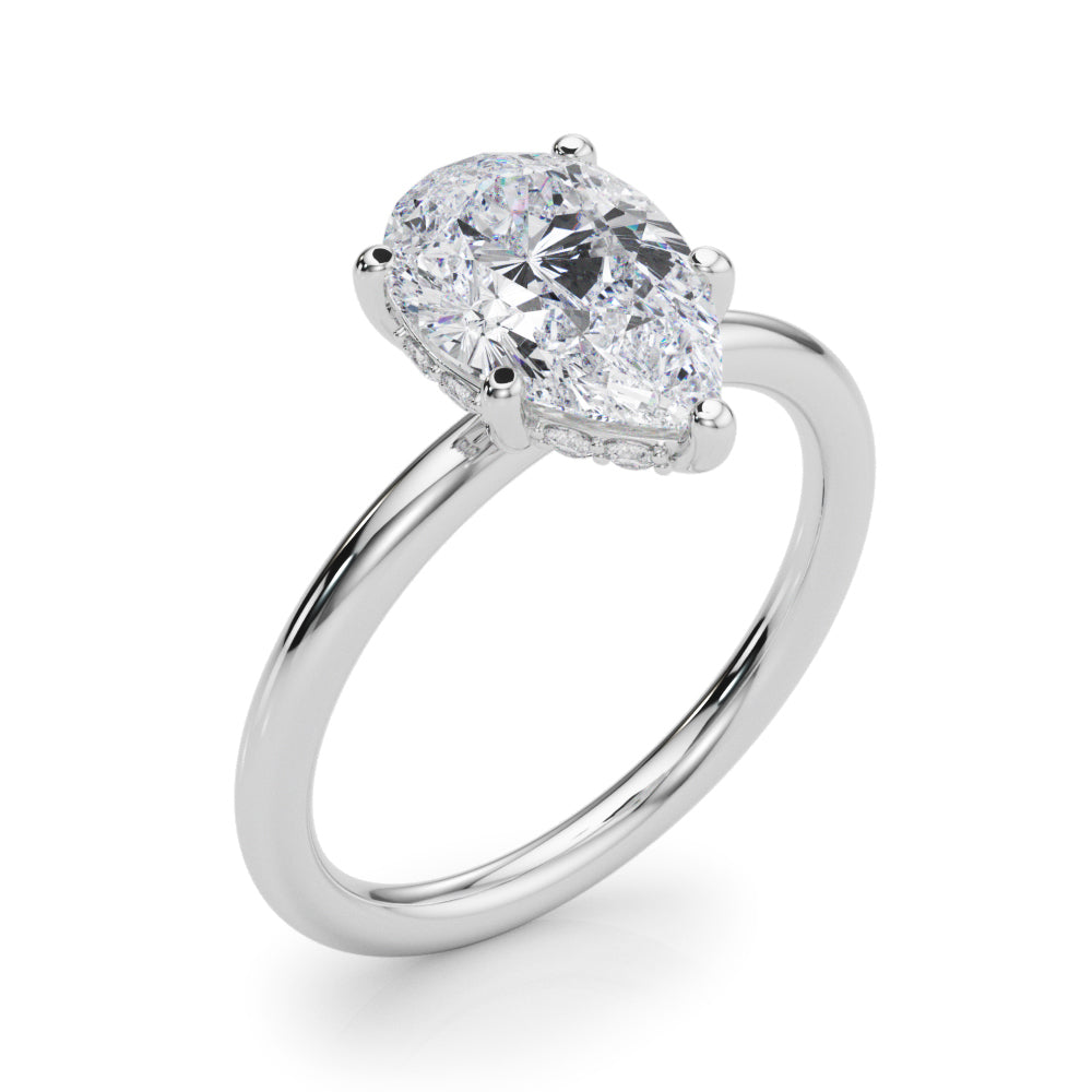 Pear Diamond Engagement Ring · 0.11 ct tw