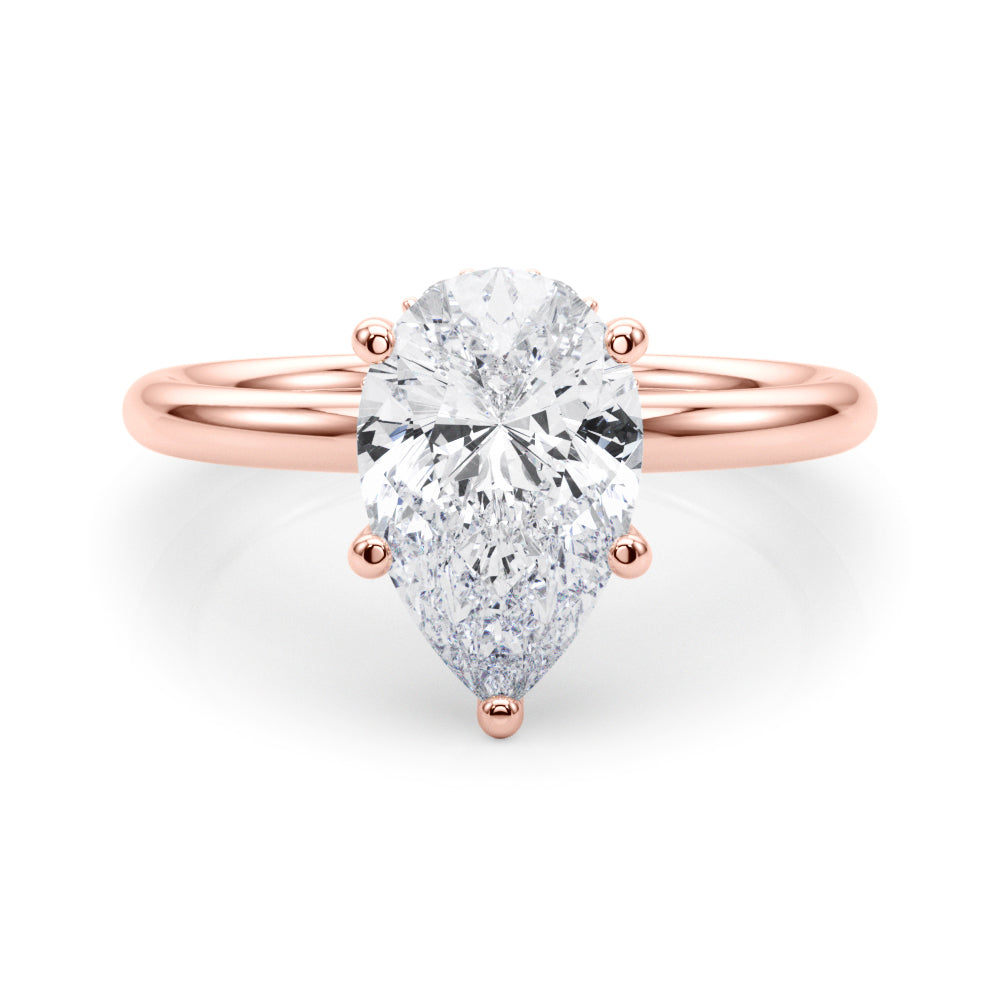 Pear Diamond Engagement Ring · 0.12 ct tw