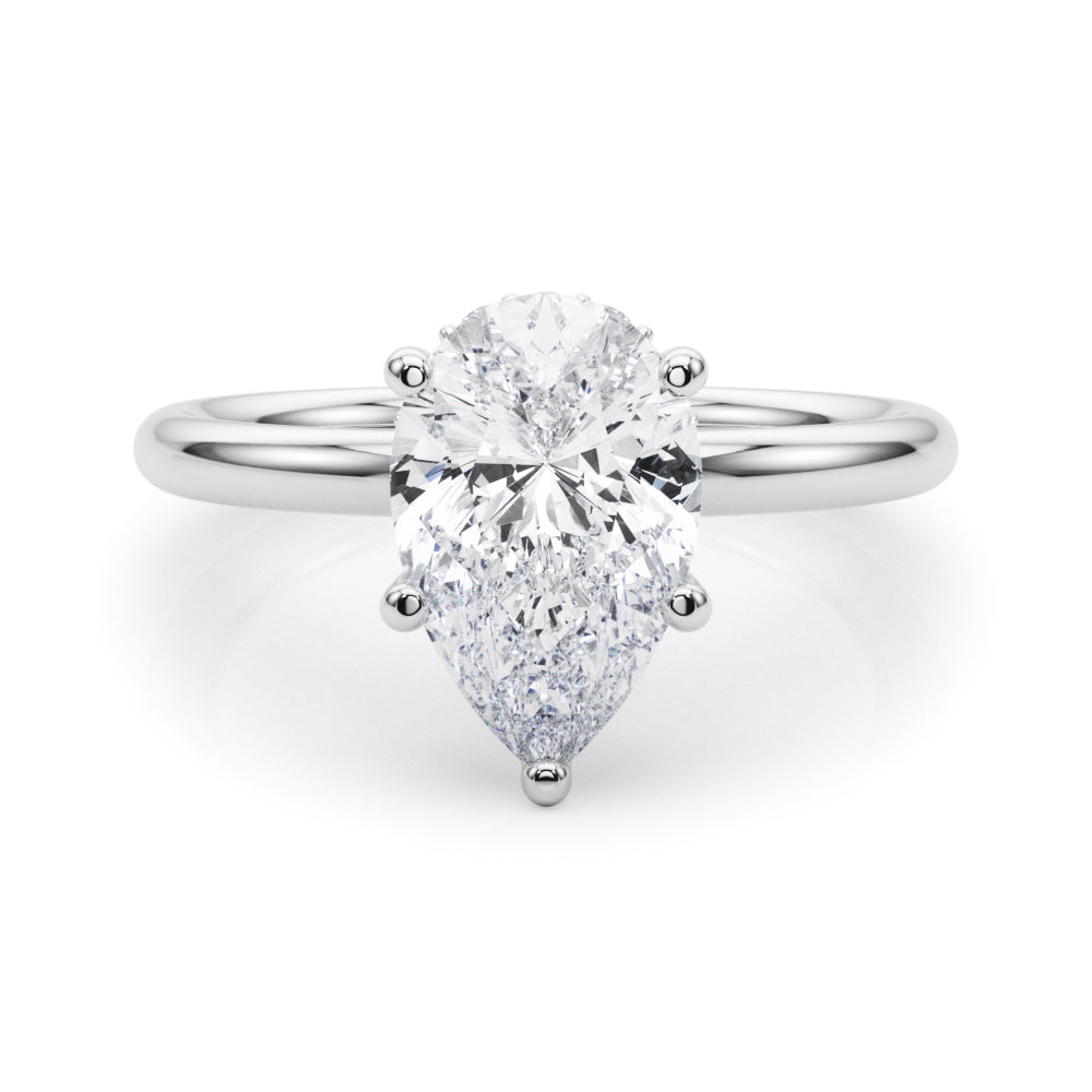 Pear Diamond Engagement Ring · 0.09 ct tw