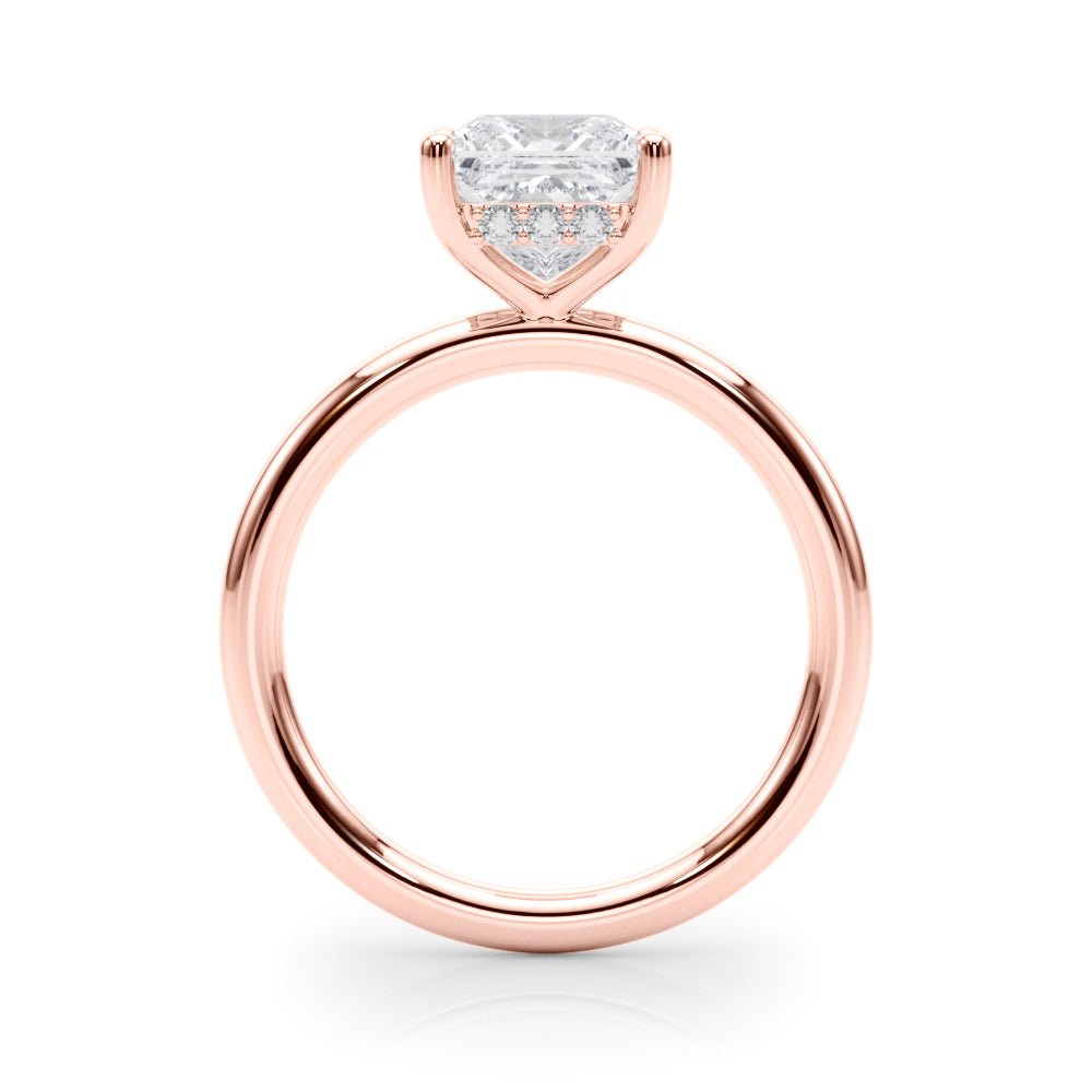Princess Hidden Halo Oval Diamond Engagement Ring · 1.92 ct tw