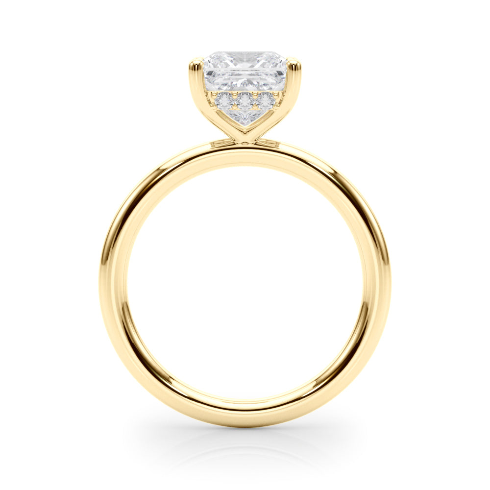 Princess Hidden Halo Oval Diamond Engagement Ring · 2.12 ct tw