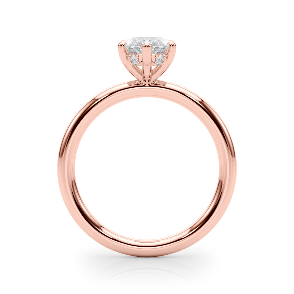 Marquise Diamond Engagement Ring · 0.08 ct tw