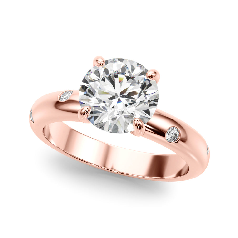 Round Straight Diamond Engagement Ring · 2.12 ct tw