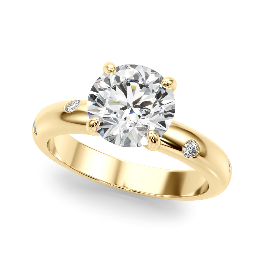 Round Straight Diamond Engagement Ring · 2.12 ct tw