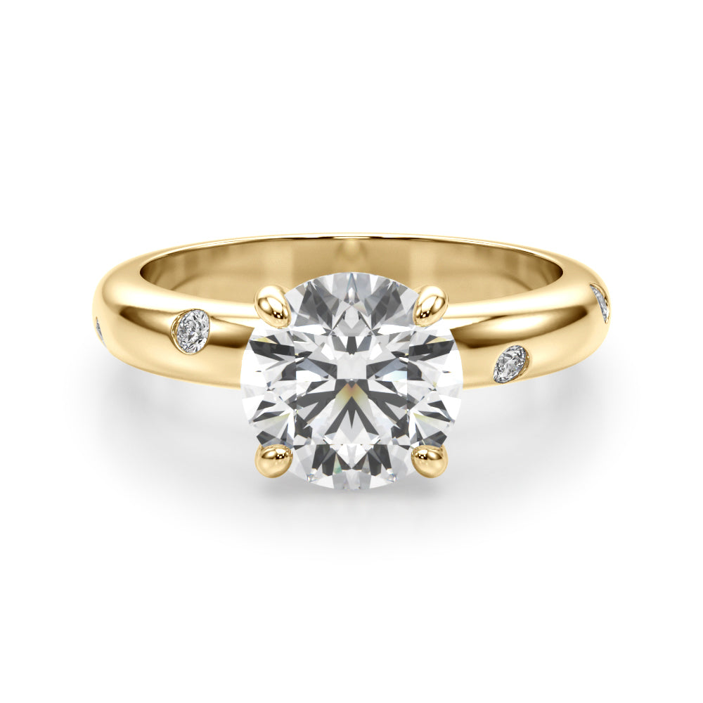 Round Straight Diamond Engagement Ring · 2.12 ct tw