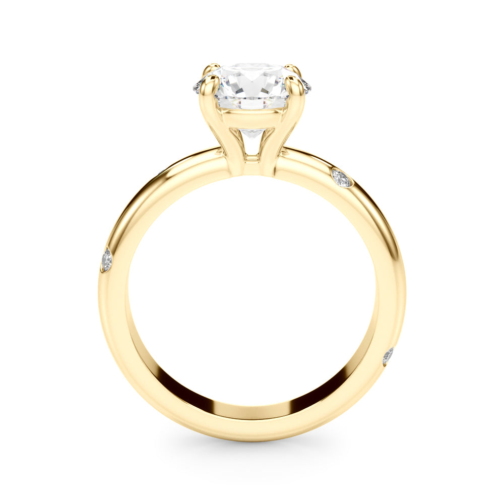 Round Straight Diamond Engagement Ring · 1.12 ct tw