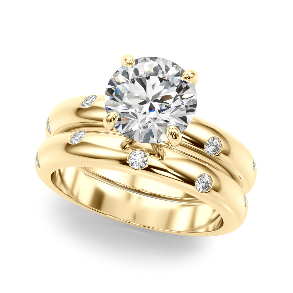 Round Straight Diamond Engagement Ring · 1.12 ct tw