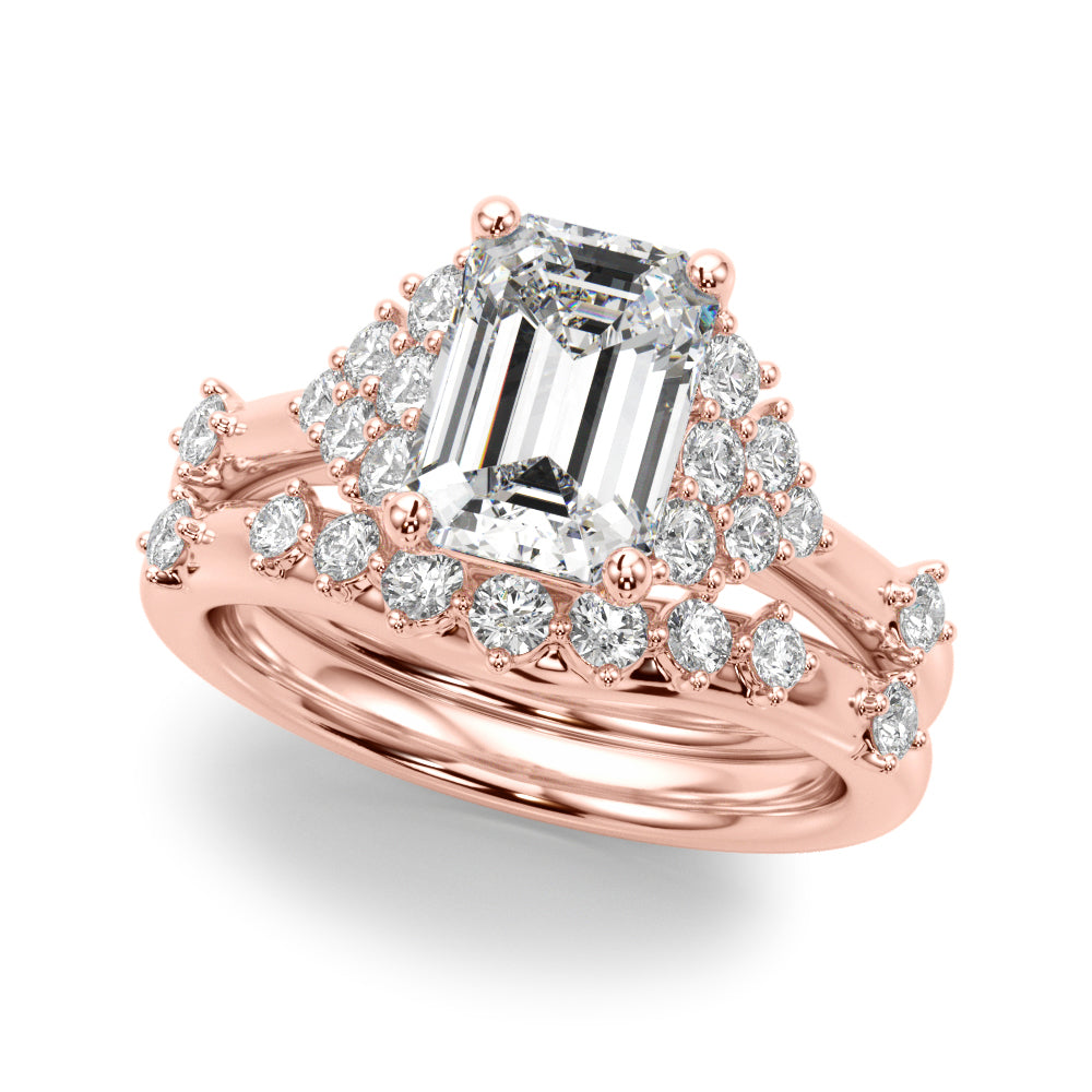 Oval Center Diamond Engagement Ring · 0.16 ct tw
