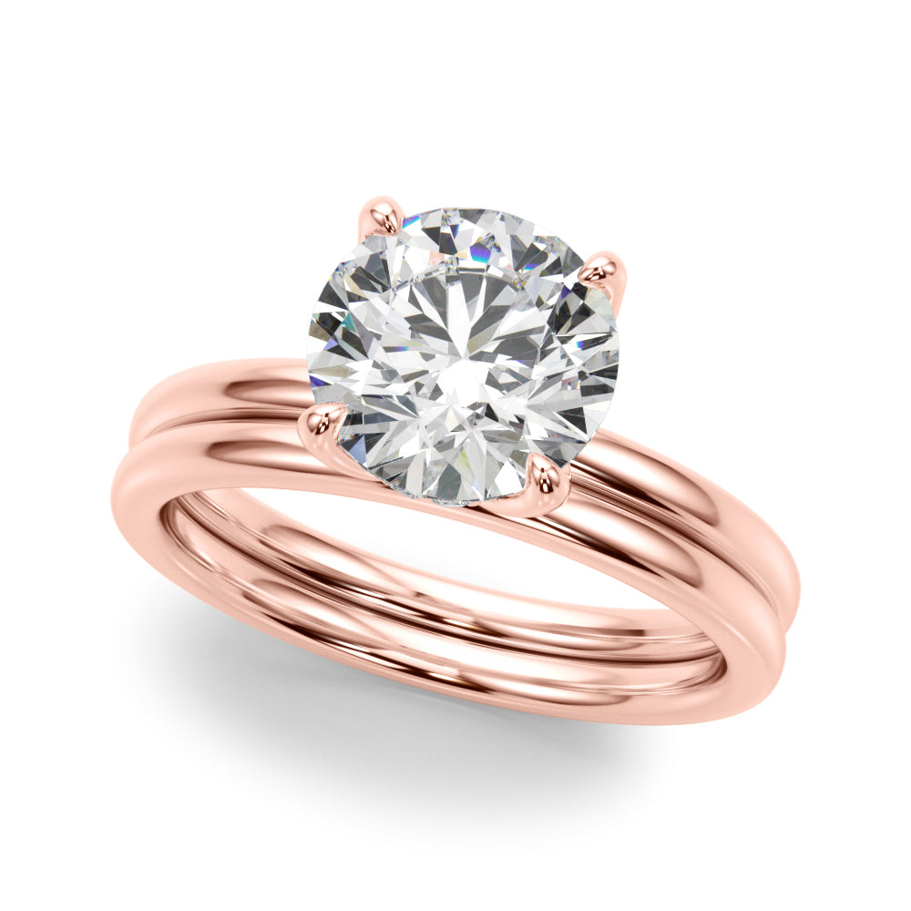 Round Hidden Halo Oval Diamond Engagement Ring · 1.06 ct tw