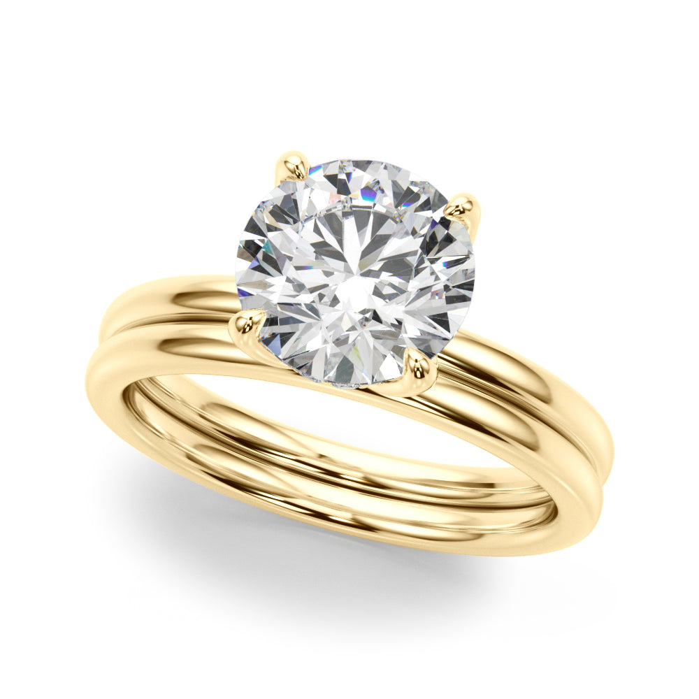 Round Hidden Halo Oval Diamond Engagement Ring · 5.12 ct tw