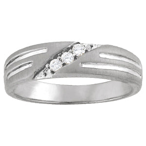 Men's Channel Diamond Ring · 0.09 ct tw