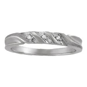 Men's Channel Diamond Ring · 0.03 ct tw