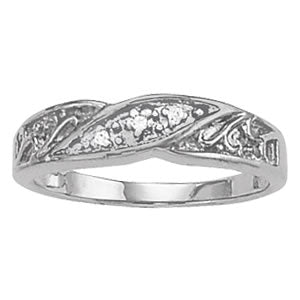 Men's Channel Diamond Ring · 0.04 ct tw