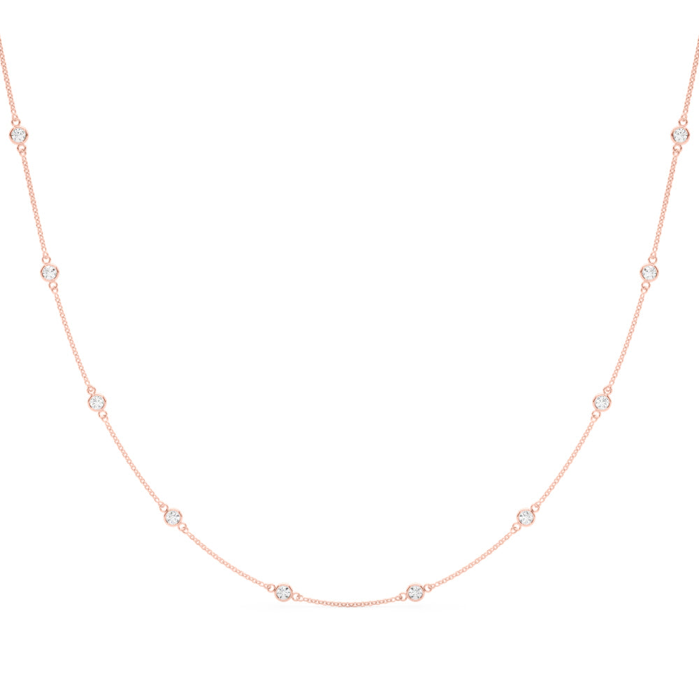 18 10 Station Diamond Necklace · 0.50 ct tw