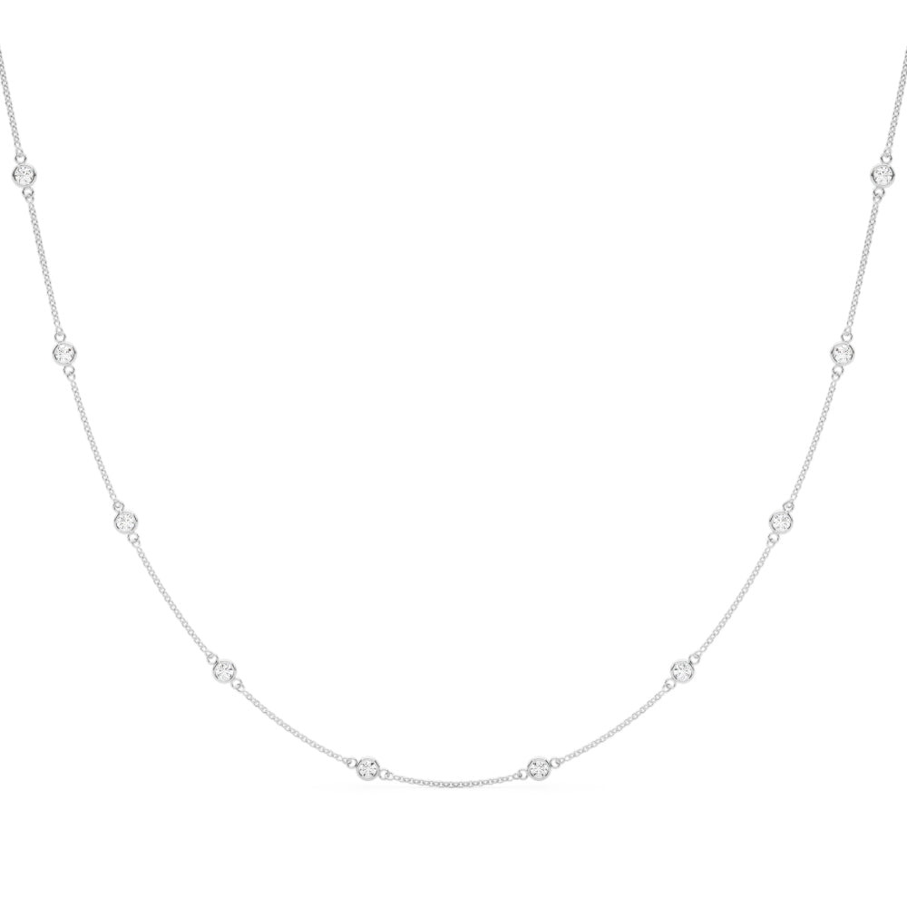 18 10 Station Diamond Necklace · 1.00 ct tw