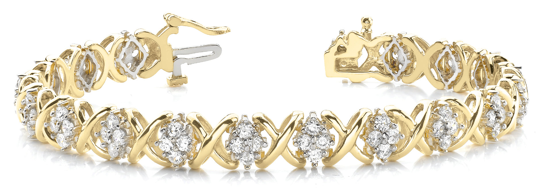 In-Line Xo 4 Stone  Diamond Bracelet · 2.09 ct tw