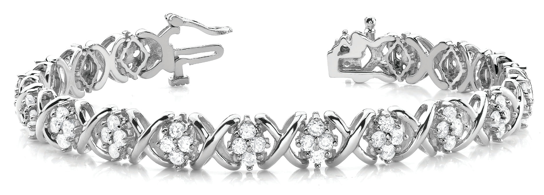 In-Line Xo 4 Stone  Diamond Bracelet · 2.09 ct tw