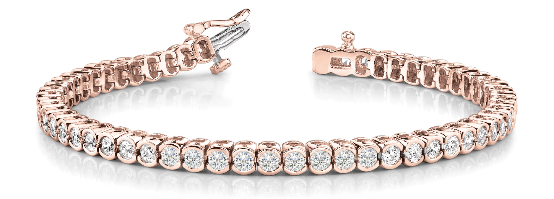 In-Line Bezel Set Diamond Bracelet · 7.82 ct tw