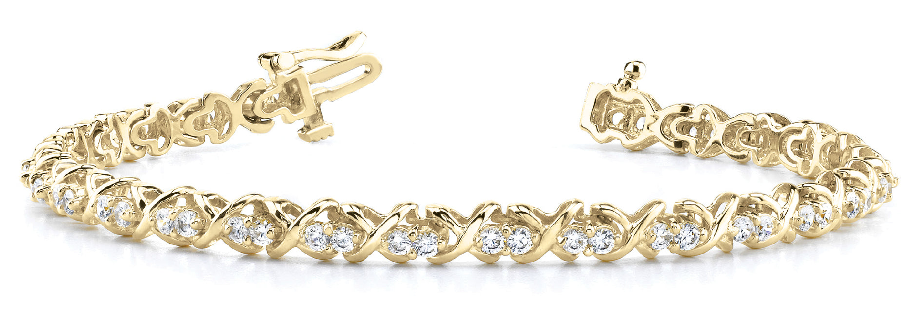 In-Line XO Diamond Bracelet · 3.96 ct tw