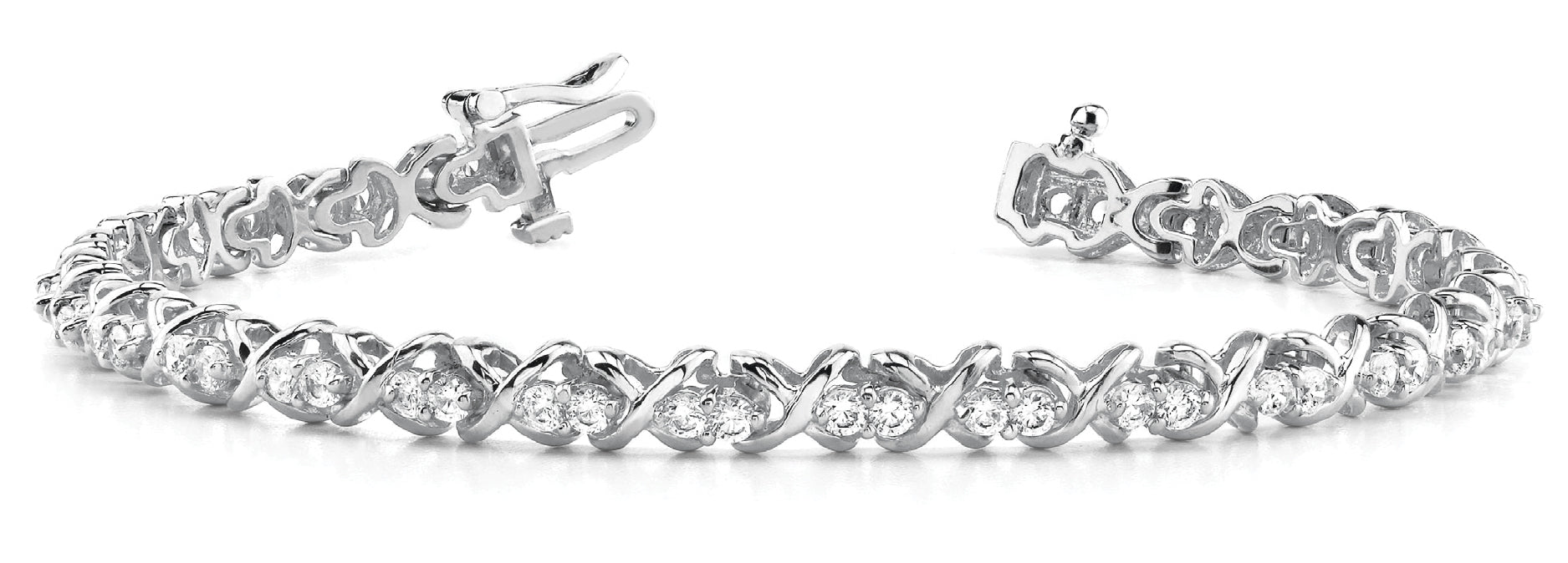 In-Line XO Diamond Bracelet · 3.96 ct tw