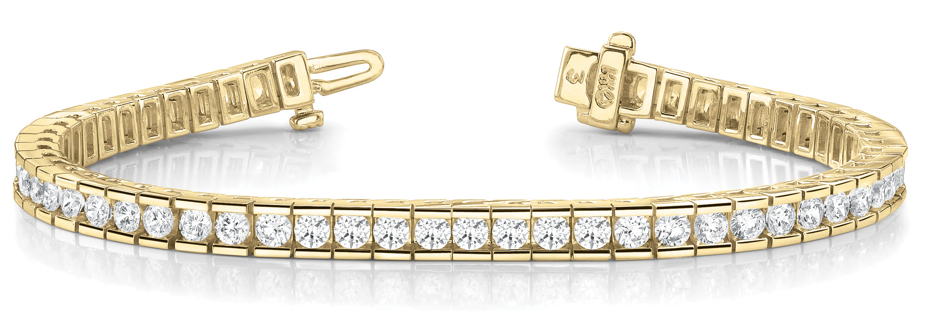 In-Line Channel Set Diamond Bracelet · 9.24 ct tw