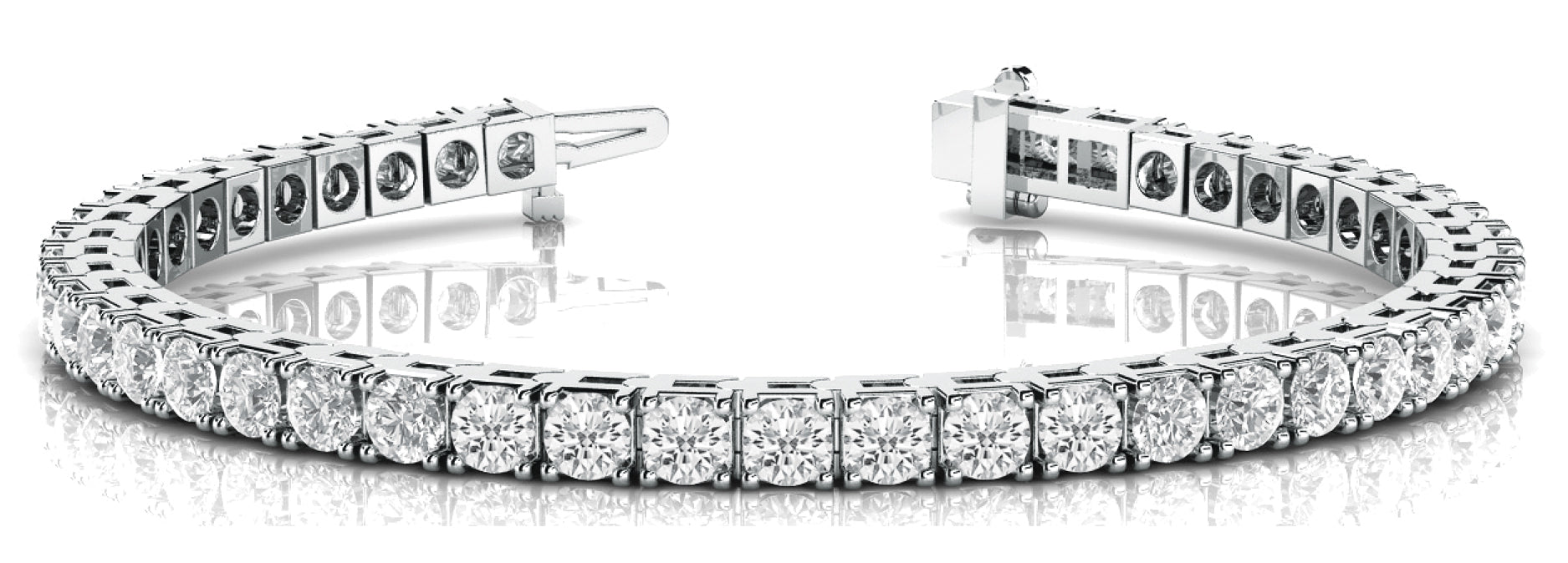 In-Line Prong Set Diamond Bracelet · 9.20 ct tw
