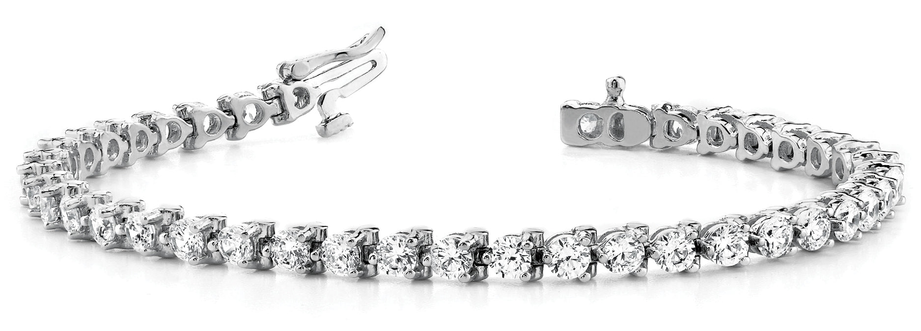 In-Line Prong Set Diamond Bracelet · 4.08 ct tw