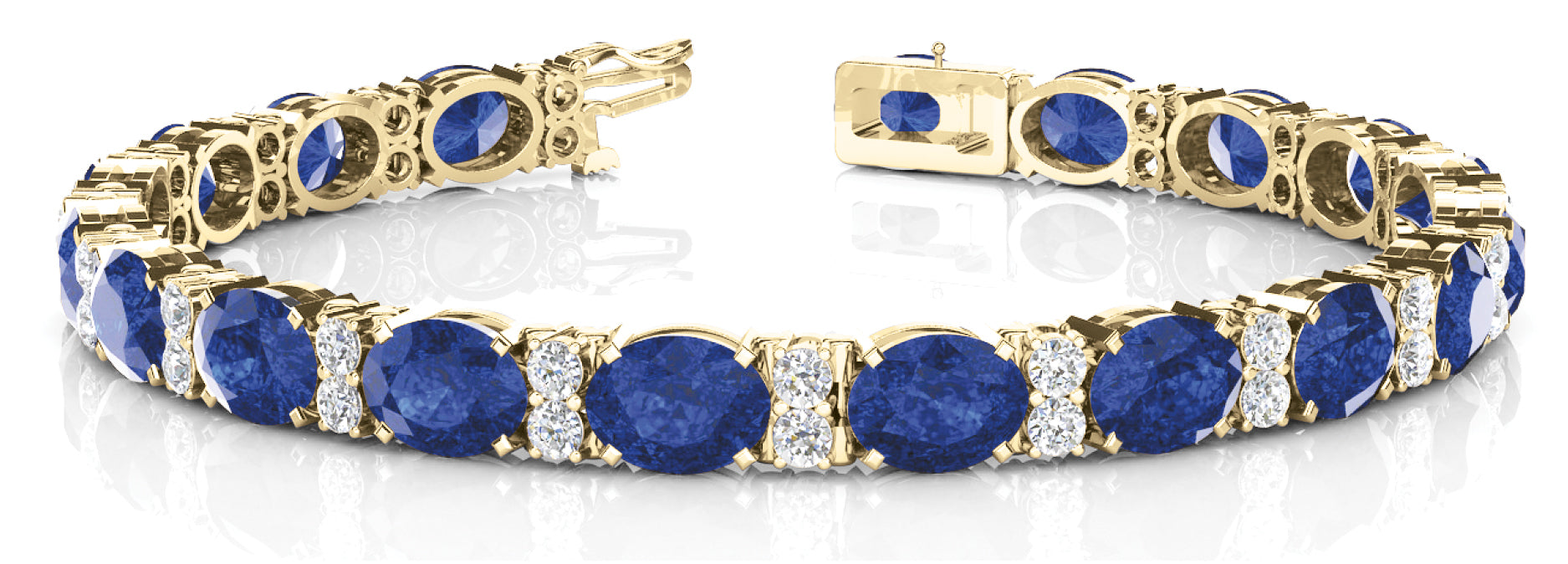 Oval Stone Gemstone Bracelet · 0.48 ct tw