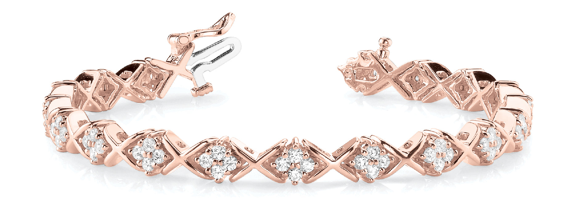 In-Line XO Diamond Bracelet · 3.20 ct tw