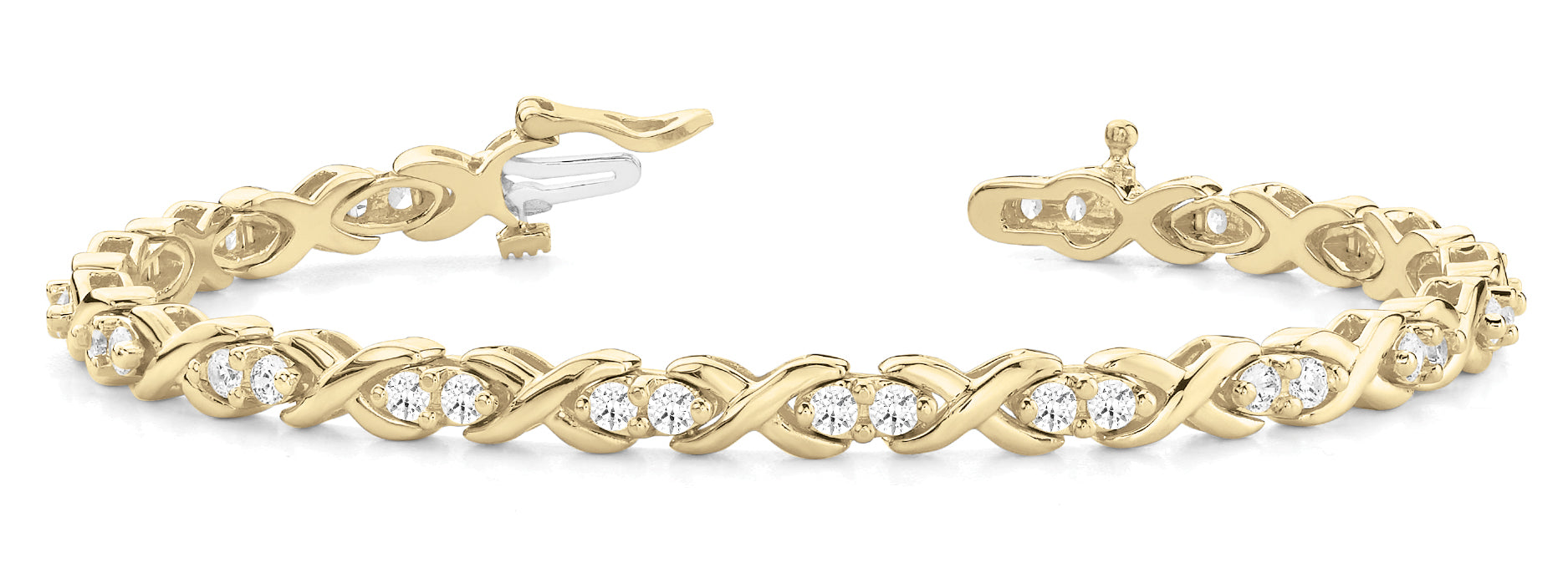 In-Line XO Diamond Bracelet · 1.70 ct tw