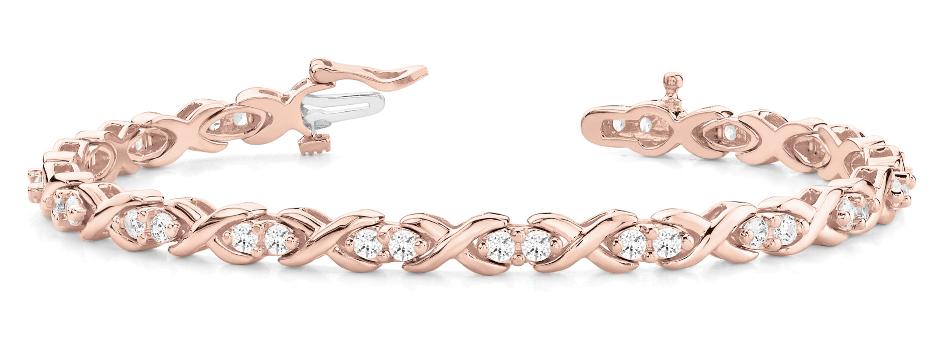 In-Line XO Diamond Bracelet · 1.78 ct tw
