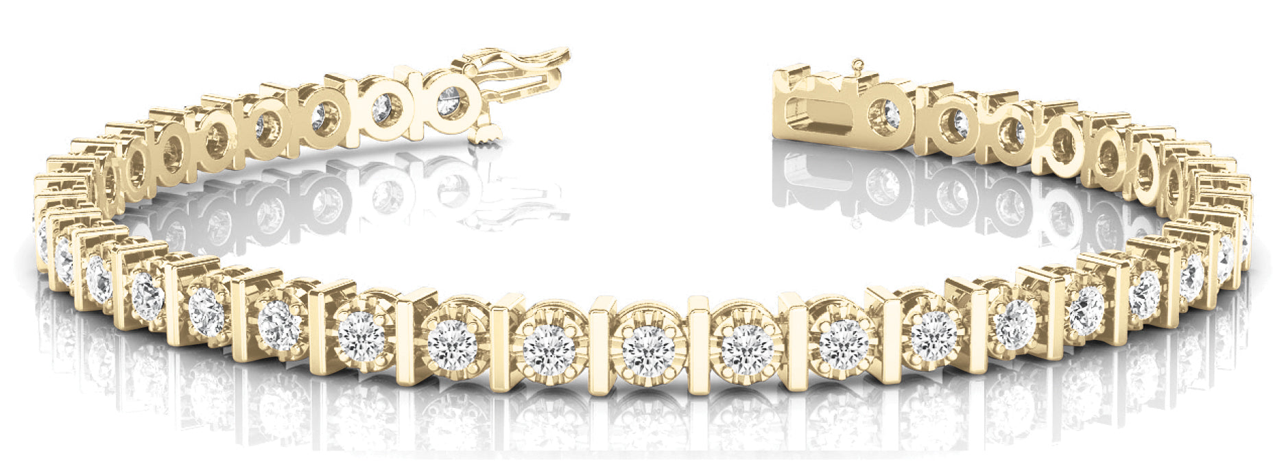 In-Line Bar Set Diamond Bracelet · 0.50 ct tw